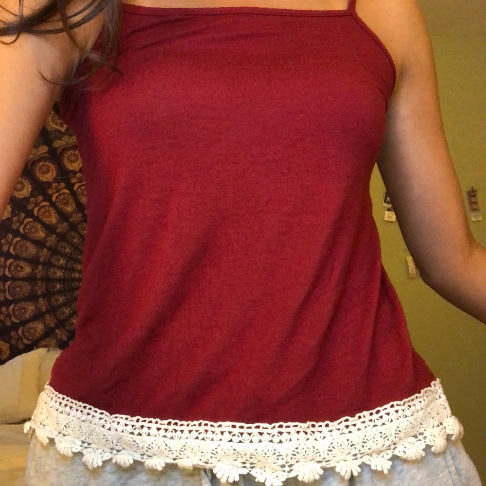 Maroon tank top